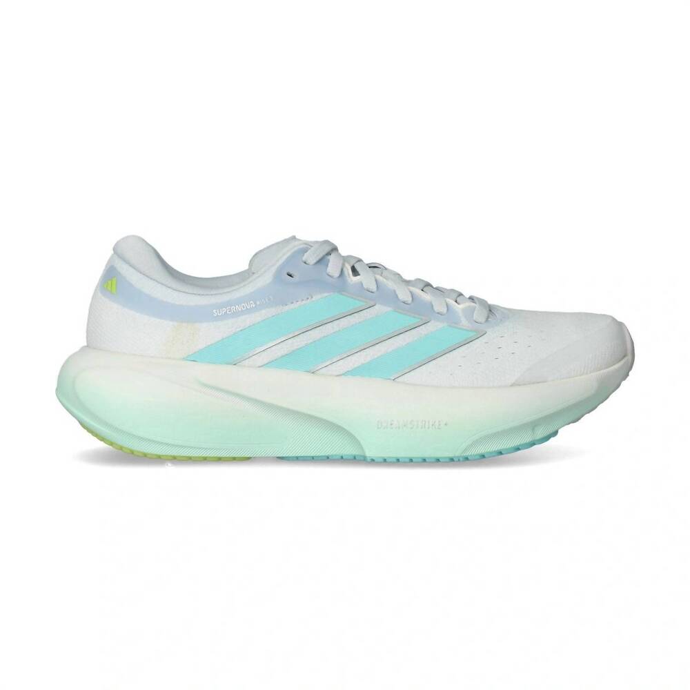 NEW ADIDAS women's supernova rise 3 running shoes in halo blue/flash aqua/pulse